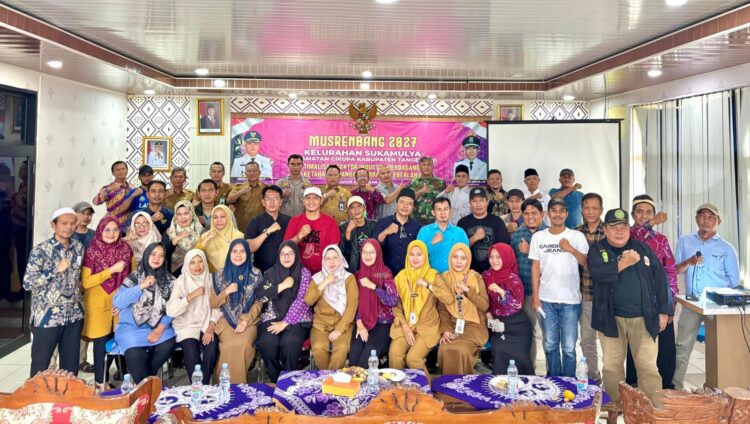 Bhabinkamtibmas Polsek Cikupa Hadiri Musrenbang Kelurahan Sukamulya Tahun 2027