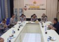 Kapolda Sumsel Melalui Zoom Meeting Memberikan Arahan Kepada Seluruh Penyidik.
