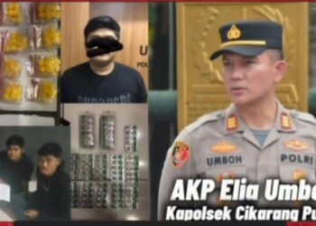 Kapolsek Cikarang Pusat Akp Elia Umboh S.H.M.H Gerak Cepat Tangkap Pengedar Narkoba