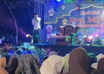 Ratusan Jemaah Padati Peringati Hari.Besar Islam Isra’ Mi’raj Nabi Muhammad SAW 1447 Hijriyah