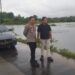 Kapolsek Panongan Cek Langsung Daerah Rawan Banjir, Pastikan Kondisi Masih Terkendali