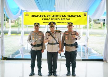 Penyegaran Organisasi, Polres OKI Optimalkan Fungsi Perencanaan Lewat Pelantikan Kabag Ren