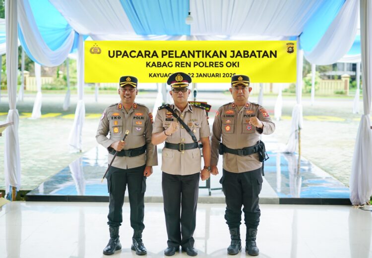 Penyegaran Organisasi, Polres OKI Optimalkan Fungsi Perencanaan Lewat Pelantikan Kabag Ren