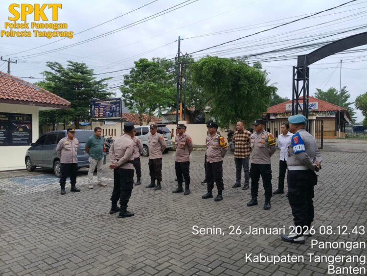 Polsek Panongan Gelar Apel Pagi, Tekankan Kesiapsiagaan Personel Hadapi Cuaca Ekstrem