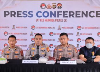 Komitmen Tanpa Pandang Bulu, Kapolres OKI AKBP Eko Rubiyanto Ringkus Pengedar Sabu Kelas Kakap