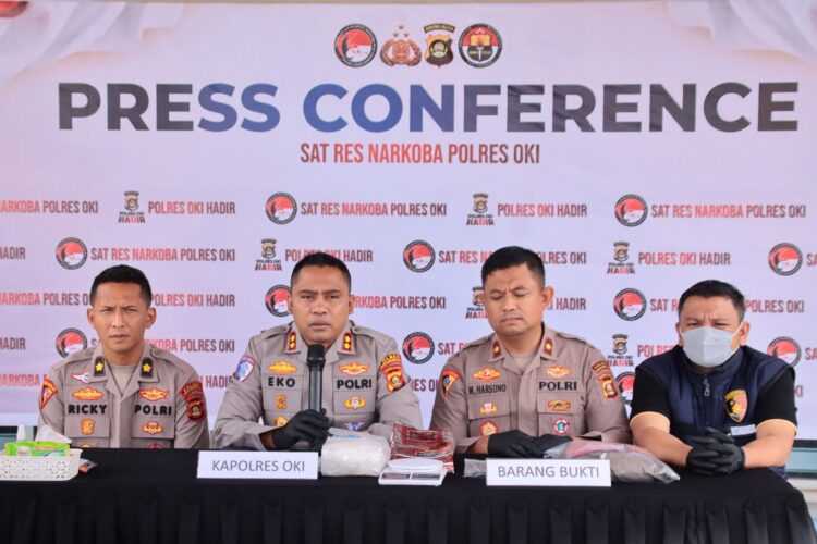 Komitmen Tanpa Pandang Bulu, Kapolres OKI AKBP Eko Rubiyanto Ringkus Pengedar Sabu Kelas Kakap