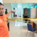Inafis Sat Reskrim Polres Tanggamus Lakukan Olah TKP Temuan Mayat di Kantor Dinas DPMPTSP