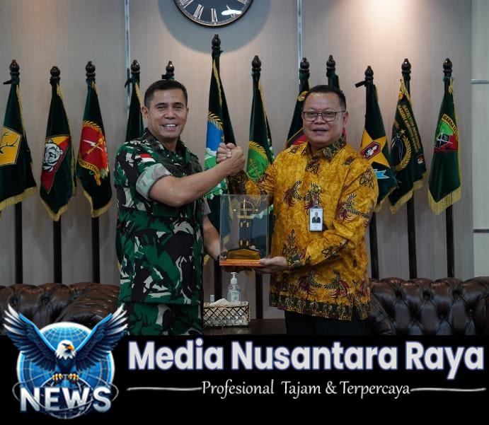 Jalin Sinergi dan Kerja Sama, Pangdam XII/Tpr Sambut Hangat Kunjungan Dirut Bank Kalbar