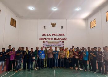 Polsek Seputih Banyak Gelar Rakor Lintas Sektoral Antisipasi Gangguan Kamtibmas Jelang Nyepi dan Idul Fitri