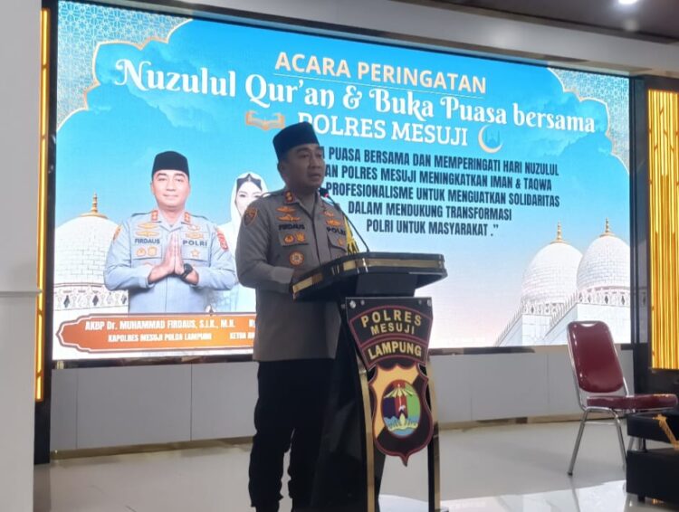 Momen Nuzulul Qur’an di Polres Mesuji: AKBP Muhammad Firdaus Tekankan Profesionalisme dalam Melayani Masyarakat