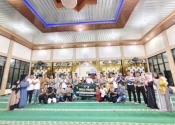 Pererat Sinergitas, Sat Lantas Polres Mesuji Gelar Buka Puasa Bersama Ratusan Warga Desa Simpang Mesuji