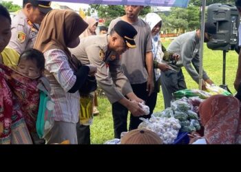 ‎Gerakan Pangan Murah Polres Lampung Timur Bantu Warga Jelang Idul Fitri