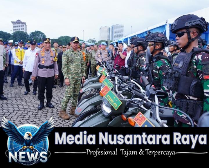 Panglima TNI dan Kapolri Pimpin Apel Gelar Pasukan Operasi Ketupat 2026 di Monas