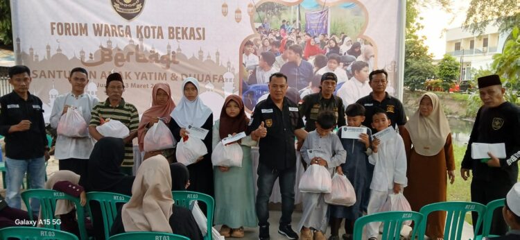 Forum Warga Kota Bekasi (FWKB) Gelar Santunan 200 Anak Yatim dan Dhuafa.