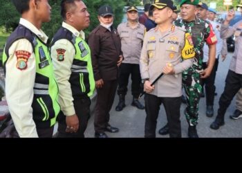 Kapolres Metro Tangerang Kota Pantau Arus Mudik di KM 13,5, Kondisi Lalu Lintas Masih Landai