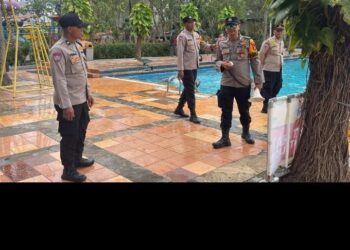 Polsek Panongan Intensifkan Himbauan dan Pengamanan di WOW dan Water World Citra Raya