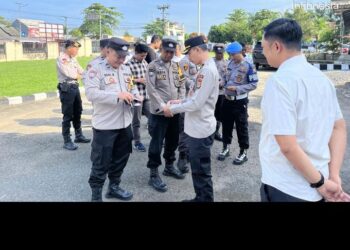 Waka Polres Mesuji Melaksanakan Sidak di Dua Polsek