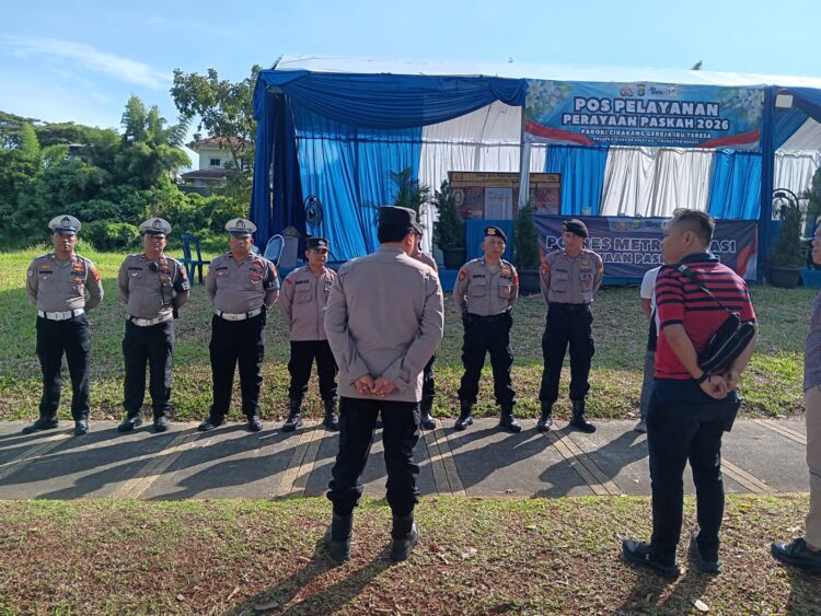 Pastikan Keamanan Ibadah, Polsek Cikarang Selatan Gelar Apel Pengamanan Khusus Paskah