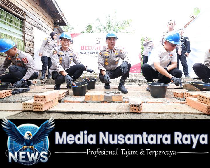 Sambut Hari Bhayangkara, Polda Sumsel Perkuat Kesejahteraan Lewat Bedah Rumah