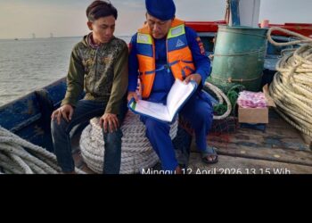 Sat Polairud Polresta Tangerang Patroli Perairan PLTU Lontar, Pastikan Keamanan dan Tertib Dokumen Kapal