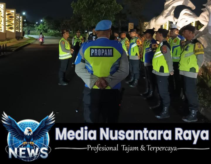 Polresta Tangerang Gelar Apel Malam Pleton Siaga di Bunderan 5 Citra Raya, Pastikan Keamanan Masyarakat