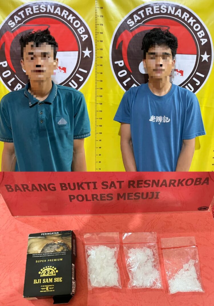 Terancam 20 Tahun Penjara, Dua Sopir Asal Lamteng dan Tapanuli Tengah Kedapatan Bawa Sabu di Mesuji