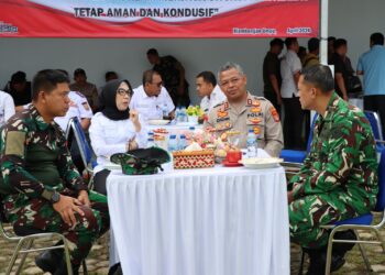 Jaga Kamtibmas Kondusif, Polres Way Kanan Gelar Coffee Morning Bersama Forkopimda