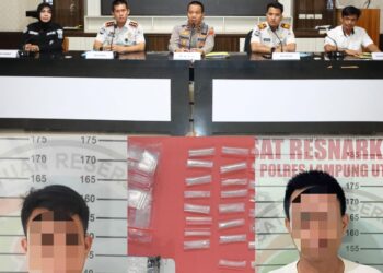 Sinergi Polres Lampung Utara, Lapas dan Rutan Kotabumi Berhasil Gagalkan Penyelundupan Sabu, Dua Orang Diamankan