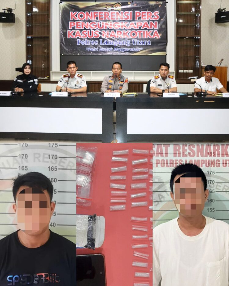 Sinergi Polres Lampung Utara, Lapas dan Rutan Kotabumi Berhasil Gagalkan Penyelundupan Sabu, Dua Orang Diamankan