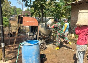 Gotong Royong TNI dan Warga Bangun Jembatan Garuda, Akses Vital Penghubung Simo–Sambi Mulai Terwujud