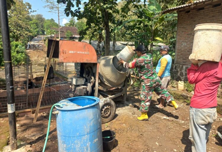Gotong Royong TNI dan Warga Bangun Jembatan Garuda, Akses Vital Penghubung Simo–Sambi Mulai Terwujud