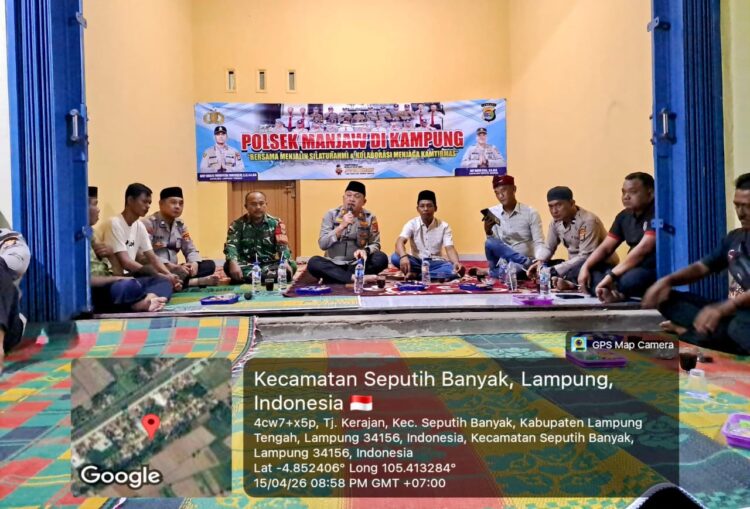 Perkuat Sabuk Kamtibmas, Kapolsek Seputih Banyak Terus Gencarkan PMK di Tengah Warga