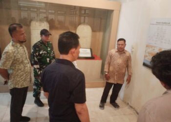 Danramil 06/Samudera Dampingi Kunjungan Kemenag RI ke Museum Samudera Pasai