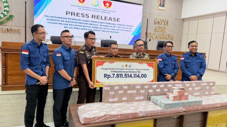 Kejaksaan Eksekusi Uang Pengganti Rp7,8 Miliar dari Kasus Korupsi Tol Terpeka