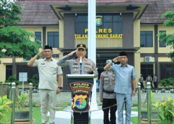 Apel Sabuk Kamtibmas Dan Simulasi Sispam Mako Polres Tulang Bawang Barat, Perkuat Kesiapsiagaan Personel