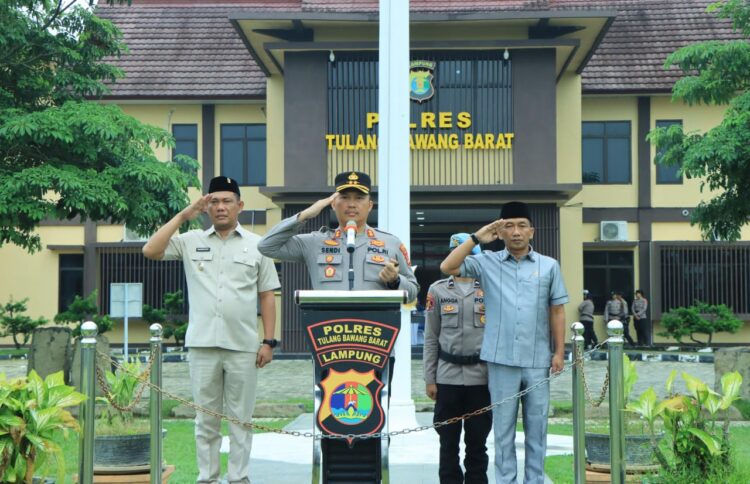 Apel Sabuk Kamtibmas Dan Simulasi Sispam Mako Polres Tulang Bawang Barat, Perkuat Kesiapsiagaan Personel
