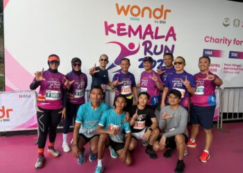 Kapolda Lampung Pimpin Ratusan Personel dan Bhayangkari Polda Lampung Ikuti Kemala Run 2026