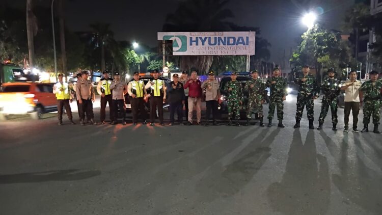 Siapkan Pengamanan Malam Hari, Polsek Cikarang Selatan Gelar Apel Gabungan Operasi Cipta Kondisi