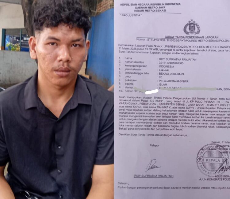 Kasus Pengeroyokan Brutal Terungkap: Pelaku Masih Bebas, Korban Desak Polres Metro Bekasi Segera Bertindak