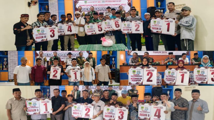 Penetapan dan Pengundian Nomor Urut Calon Anggota BPD Desa Tamanrahayu