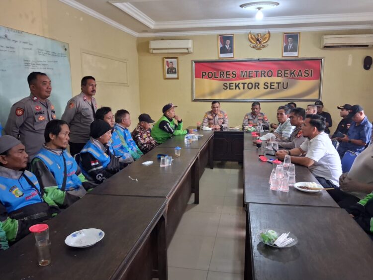 Pererat Sinergitas, Polsek Setu Gelar Silaturahmi dan Doa Bersama Sabuk Kamtibmas