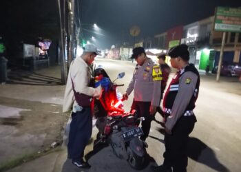 Operasi Kejahatan Jalanan, Polsek Babelan Antisipasi 3C dan Tawuran di Jalan Raya Pasar Babelan