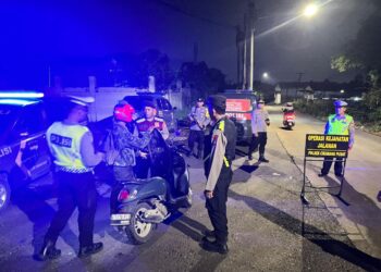 Polsek Cikarang Pusat Gelar Operasi Kejahatan Jalanan, Situasi Kamtibmas Terpantau Aman dan Kondusif
