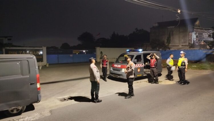 Patroli Biru dan OKJ Polsek Muaragembong, Wujudkan Situasi Kamtibmas Aman Kondusif