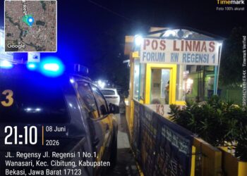 Patroli Dialogis Polsek Cikarang Barat Sambangi Security dan Warga, Sampaikan Pesan Kamtibmas