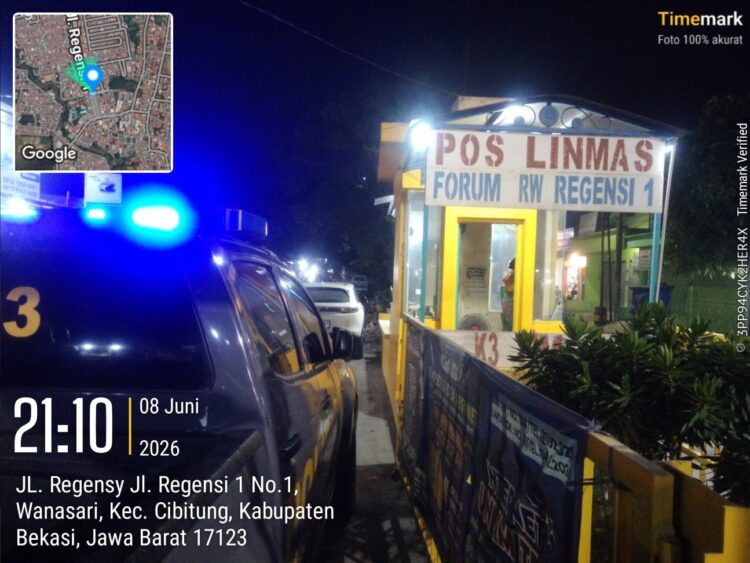 Patroli Dialogis Polsek Cikarang Barat Sambangi Security dan Warga, Sampaikan Pesan Kamtibmas