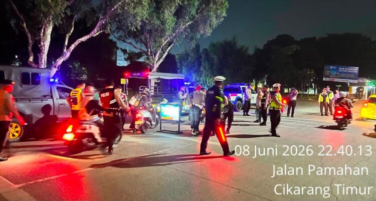 Tim Patroli Perintis Presisi Polres Metro Bekasi Gelar Patroli Skala Besar, Sisir Empat Wilayah Cikarang