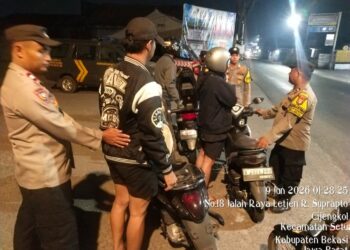 Polsek Setu Gelar OKJ di Gerbang Timur Grand Residence, Antisipasi 3C dan Gangguan Kamtibmas