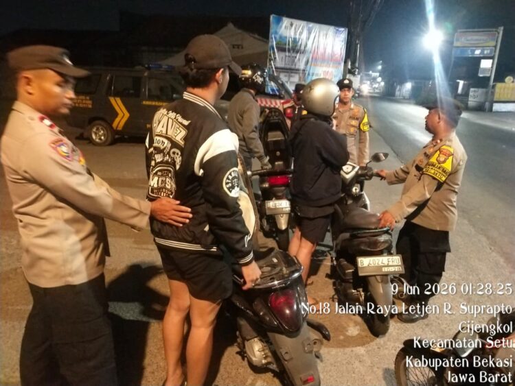 Polsek Setu Gelar OKJ di Gerbang Timur Grand Residence, Antisipasi 3C dan Gangguan Kamtibmas