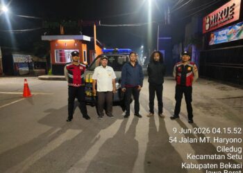 Patroli Biru OKJ Polsek Setu Sentuh Titik Strategis, Antisipasi 3C, Tawuran, dan Kejahatan Jalanan